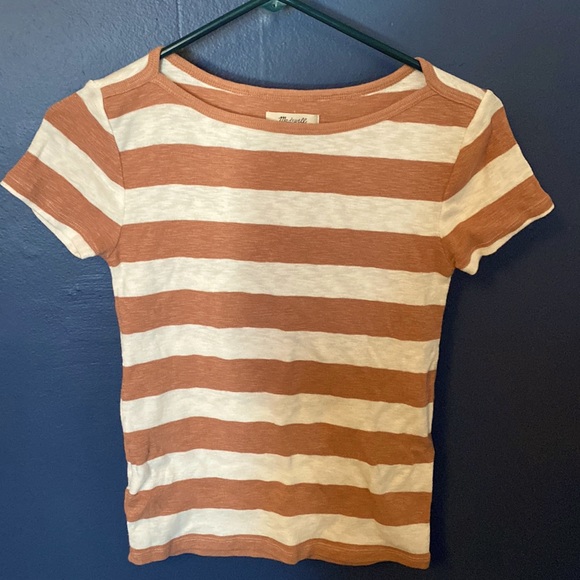 Madewell Tops - Madewell striped cotton blend knit T-shirt